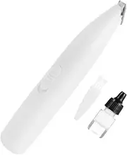 Happyyami Mini Cordless Cat Hair Clipper Portable Pet Trimmer for Cats Dogs Low Noise Design Lightweight Compact Battery Operated for Grooming Pets White