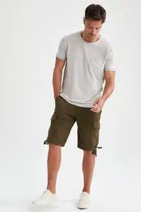 在飛比找ZALORA購物網優惠-Regular Fit Cargo Style Bermud