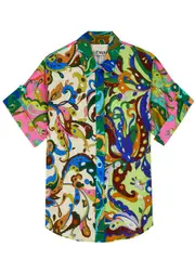 Alemais Yvette Printed Linen Shirt - Multicoloured - 8 (UK8 / S) 8 (UK8 / S)