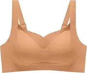 [Generic] Bras Packs Women's Comfortable Sexy and Traceless Chest Gathered Without Steel Rings Soft Support Collar Closure Anti Drop Bra Bras Women