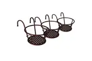 Levede 3x Flower Holder Wall Storage - Bronze