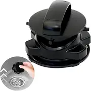 75257 Magnetic Stopper and Natural Loofah Sponge for InSinkErator Garbage Disposal,Turn Your Cover Control Disposer On and Off Parts,Replaces 75052, 74094, 74052, 74275,Black