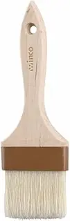 Winco Flat Pastry and Basting Brush, 3-Inch, Beige