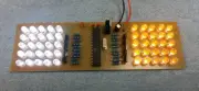 ORANGE WHITE Chaser Light Show - 50 LED Circuit Knight Rider Strobe Police Flash