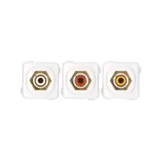 Deta RCA Wallplate Inserts - 3 Pack