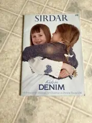 SIRDAR Knitting Denim Tweed Yarn Pattern Book #259 Kids in Denim