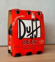 The Simpsons Duff Beer Bottles 6 Pack. Rare collectible Australian release only
