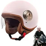 Adult Bike Helmet | Open Face Half Mens Bike Helmet | Motorcycle Protective Gear for Snowboarding Skiing Street Riding Moped Electric Scooter Mountain Racing