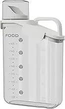 AIMALL Portable Sealed Storage Container, Clear Food-Safe PS & PP, for Kitchen Use, Pet Food, Snacks, Rice, Tea