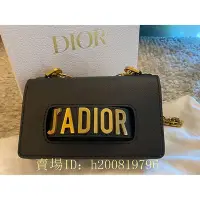 在飛比找Yahoo!奇摩拍賣優惠-雅萱DIOR J'ADIOR Mini 翻蓋字母鏈條包 黑色