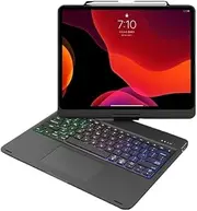 Rotary Type Magic Smart Bluetooth Keyboard Case Compatible with iPad Air 13 Inch 2024 (Model Number: A2898, A2899, A2900) with Trackpad RGB Backlit Keyboard for iPad Air 13 M2