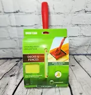Shur-Line 129353 Decks & Fences Stain Pad with Groove Tool New In Package