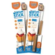 Wolf'em 2-in-1 Roasting Stick for Marshmallow and Campfire Pie with Easy Spin...