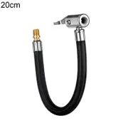 Chiusuet Inflator Hose Easy to Apply High Flexibility Non-deflated Car Air Tyre Chuck Inflator Pump Hose 20cm