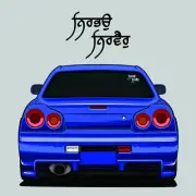 Nirbhau Nirvair Punjabi Sticker Rear Window Car & Van Decal Sikhi Sticker