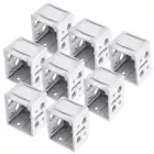 8 Pieces 1 Inch Plastic Blind Brackets,Vertical Blind Brackets,White Profile