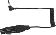 Sosoport Low Profile XLR to Cable Spring Retractable Microphone Extension Cord for Audio Signal Transmission Compatible with Smartphones Players Tablets