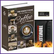 Book Safe with Combination Lock, Hidden Safe (9.5 x 6.2 x 2.2 Inch) with Firep
