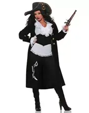 Underwraps Ladies Captain Fortume Costume Size Small
