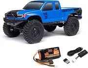 Axial RC Truck 1/24 SCX24 Base Camp 4x4 Rock Crawler Brushed RTR (Everything Needed to Run is Included) - Blue, AXI-1219T2