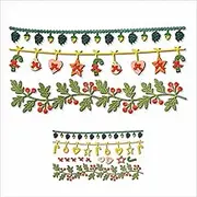 XMZZMX Christmas Decorations Metal Cutting Dies for Card Making, Paper Embossing Die-Cuts Kit Storage Pockets Supplies, Scrapbooking Stencils
