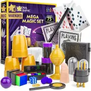 National Geographic Mega Magic Set 75+ Tricks Kids Magic Kit Video Instructions
