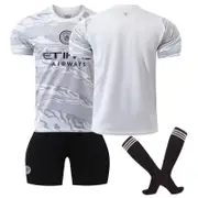 Beakey Manchester City Dragon Soccer Jersey for Kids Adult 3 Pcs Training Outfits