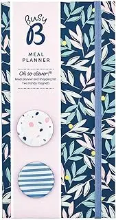 Busy B Meal Planner - Weekly Meal Planner with 2 Magnets, Floral