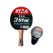 Stag 3 Star Table Tennis Racket (Multicolor) ITTF Approved Rubber | T.T Racquet| Pro Custom Designed Comfortable Grip Paddle
