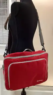 Gonex Lightweight Red Travel Laptop Crossbody Bag