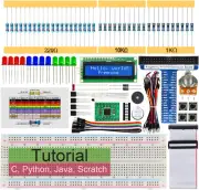 LCD 1602 Starter Kit for Raspberry Pi 5 4 B 3 B+ 400 Zero 2 W, 535-Page Detailed