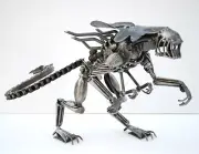One Of A Kind Gift, Queen Alien Scrap Metal model, Cool gift for Valentine Day