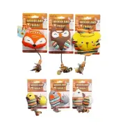 3Pcs Cats Toy Stuffed Animal Chew Toy Interactive Toy