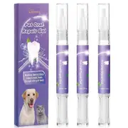 3pcs Dog Teeth Cleaning Gel Tooth Repair Teeth Brushing Cleaner Dog Oral Cleansing Gel Pet Breath Freshener Tooth Repair Stain