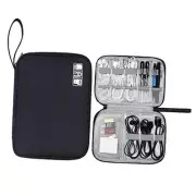 Travel Electronic Organizer Bag Cable Organizer Case Portable medium Black
