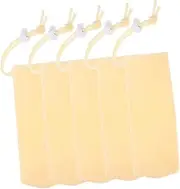 COLLBATH Exfoliating Soap Mesh Bag 5pcs Soap Scrubber Pouch Foaming Net Safe Pe Material Supply