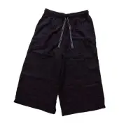 UNIQLO RELACO Rayon Pants M New Solid Color Adjustable Waist Pockets Japan