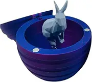 Rissunkv Small 3D Printed Eggs - Home Bunny Egg Decor,3D Printing Egg with Rabbit Inside Animals Toys Ornaments Executive Desk Toys for Women