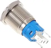 Healeved 16mm Aluminum Alloy Push Button Switch Waterproof LED Light for Car Modification Power and Circuit Control