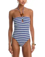 Aqua Swim Halter Bandeau One Piece Swimsuit - Exclusive