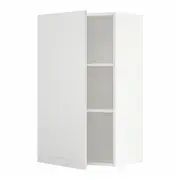 METOD wall cabinet with shelves, white/Stensund white, 60x37x100 cm