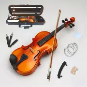 Violin Kit 3/4 4 String Full Size Solid wood Ebony Fittings For Beginner