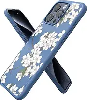 [Smartish] iPhone 15 Pro Max Magnetic Case - Gripmunk Compatible with MagSafe [Lightweight + Protective] Slim/Thin Grip Cover with Microfiber Lining for Apple iPhone 15 Pro Max - Very Cherry Blossom