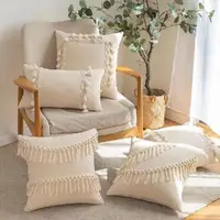 在飛比找蝦皮購物優惠-Boho Style Cushion Cover Linen