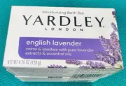 Vintage Yardley London English Lavender Bar Soap Moisturizing x2 NOS New Sealed!