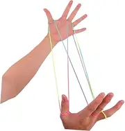 GANAZONO 10pcs Educational Rainbow Rope Game for Creative for Interactive Finger Play Portable Strings for Family Fun Outdoor Activities Brain Development