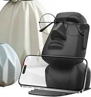 [Generic] Funny Eyeglass Holder | Easter Island Head Eyeglass Holder Stand,Eyewear Display Room Decoration for Nightstand Desktop Bookshelf