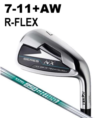 HONMA BERES NX IRON SET #7-11+AW N.S.PRO 850GH neo STEEL SHAFT R-FLEX 6 CLUBS