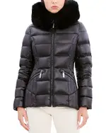 Dawn Levy Nikki Shearling Trim Puffer Coat