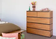 MEDORA 5 Drawer Split Tall Chest